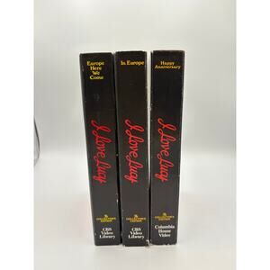 I Love Lucy VHS Lot (3) – Europe Here We Come, In Europe, Happy Anniversary